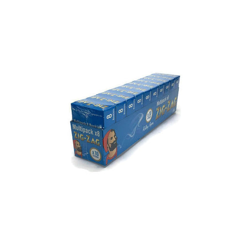 8 Booklet Zig-Zag Blue Regular Rolling Papers - Pack of 10 Default Title