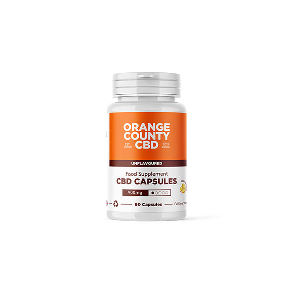 Orange County CBD 900mg Full Spectrum CBD Capsules - 60 Caps Default Title