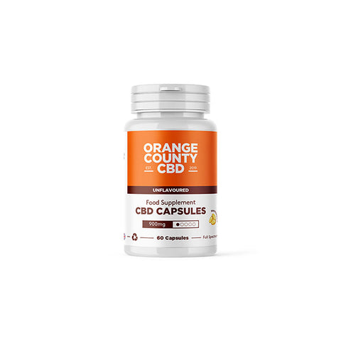Orange County CBD 900mg Full Spectrum CBD Capsules - 60 Caps Default Title
