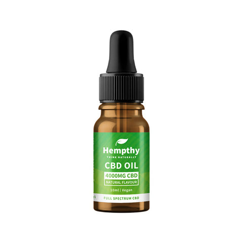 Hempthy 4000mg CBD Oil Full Spectrum Natural - 10ml Default Title