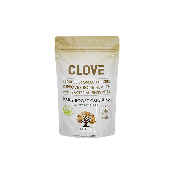 NTURE 1000mg Clove Capsules - 60 Caps Default Title