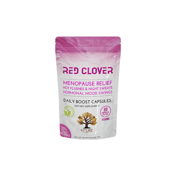 NTURE 1000mg Red Clover Capsules - 60 Caps Default Title