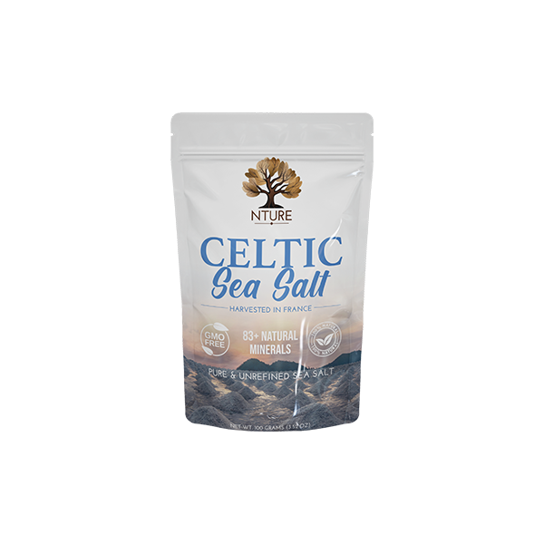 NTURE 100% Pure Celtic Sea Salt - 100g Default Title