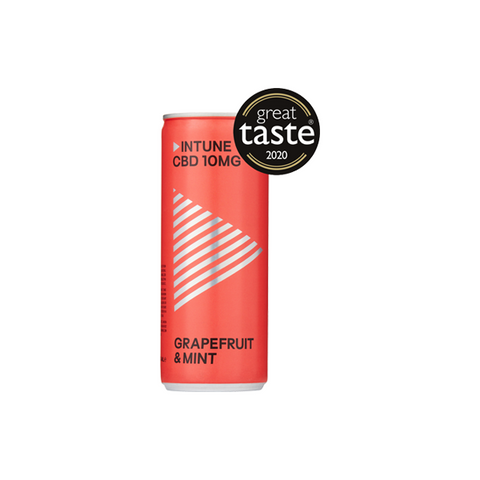 12 x Intune Grapefruit & Mint 10mg CBD Drinks - 250ml Default Title