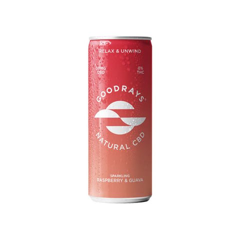 12 x Goodrays 30mg CBD Raspberry & Guava Seltzer 250ml Default Title