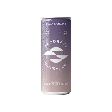 12 x Goodrays 30mg CBD Passionfruit & Pomelo Seltzer 250ml Default Title