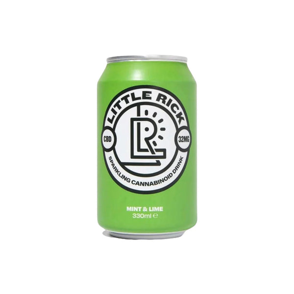 24 x Little Rick 32mg CBD Sparkling 330ml Mint & Lime Default Title