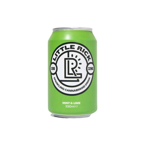 24 x Little Rick 32mg CBD Sparkling 330ml Mint & Lime Default Title