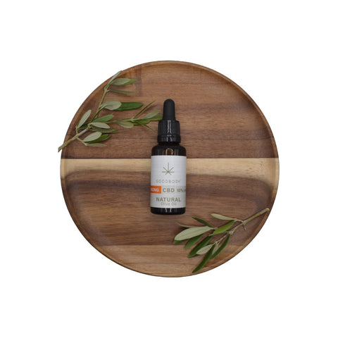 3000mg Goodbody Botanicals 10% CBD Natural Olive Oil Drops - 30ml Default Title