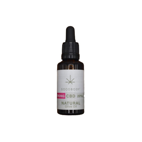 6000mg Goodbody Botanicals CBD 20% Olive Oil - 30ml Default Title