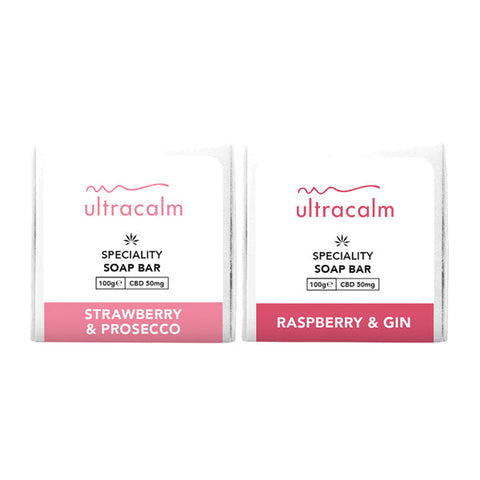 Ultracalm 50mg CBD Soap 100g Raspberry Gin