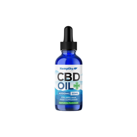 Hempthy 4000mg CBD Oil Full Spectrum Natural - 30ml Default Title