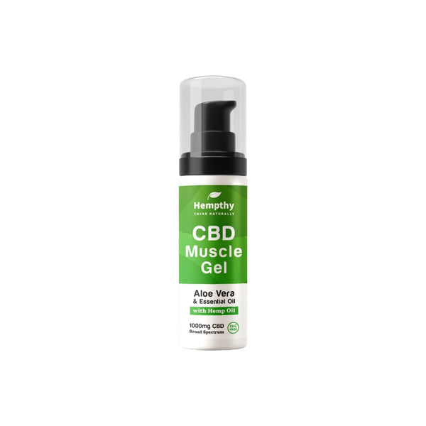 Hempthy 1000mg Broad Spectrum CBD Muscle Gel - 50g Default Title