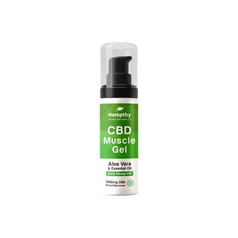 Hempthy 1000mg Broad Spectrum CBD Muscle Gel - 50g Default Title