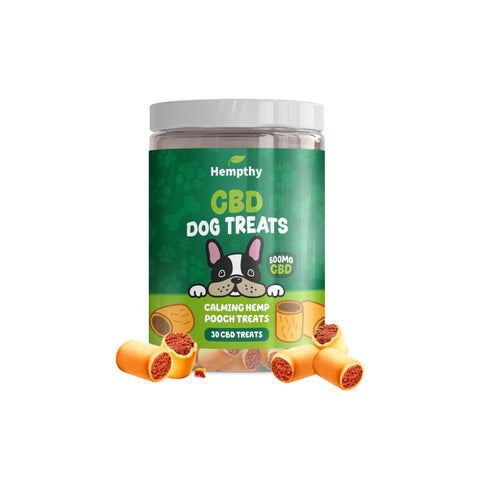 Hempthy 500mg Calming Hemp Dog Treats - 30 Treats Default Title