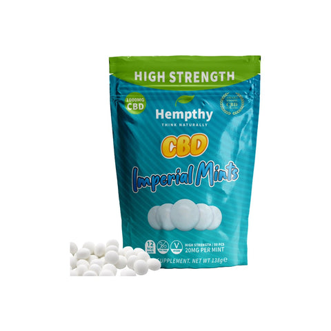 Hempthy 1000mg CBD Imperial Mints - 50 Pieces Default Title