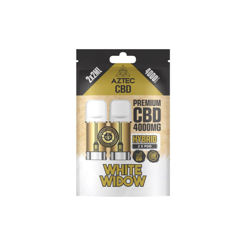 Aztec CBD 4000mg Broad Spectrum CBD Pods 2ml 4000 Puffs - 2 Pcs Mango Kush