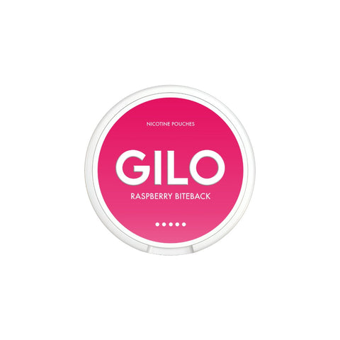 20mg GILO Nicotine Pouch Raspberry Biteback - 20 Pouches Default Title