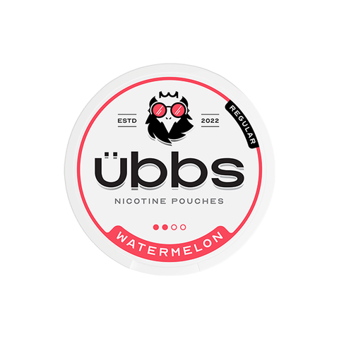 6mg Übbs Watermelon Regular Strength Nicotine Pouches - 20 Pouches Default Title