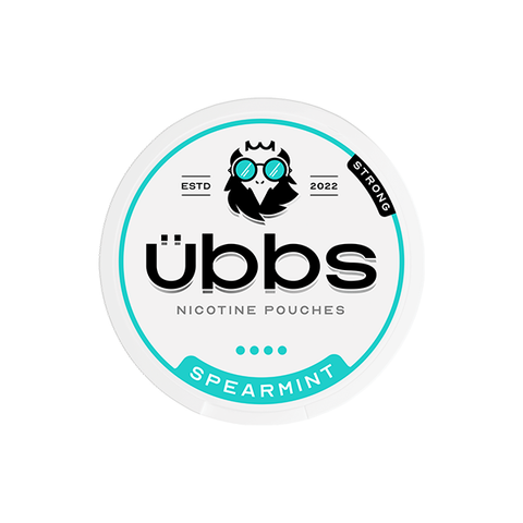 11mg Übbs Spearmint Strong Nicotine Pouches - 20 Pouches Default Title