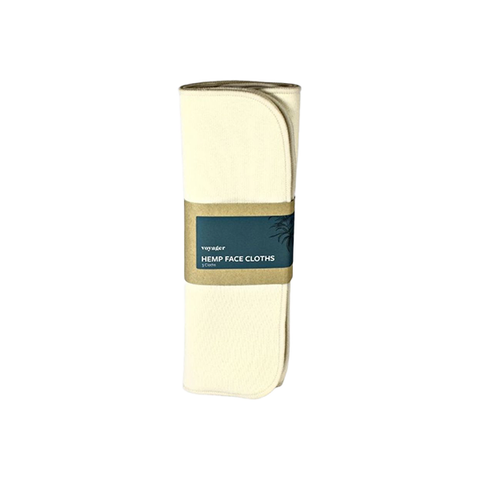 Voyager Hemp Reusable Face Cloths - 3 Pack Default Title