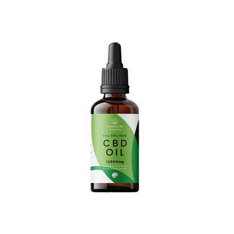 Supreme CBD 12000mg Full Spectrum CBD Tincture Oil - 100ml Default Title