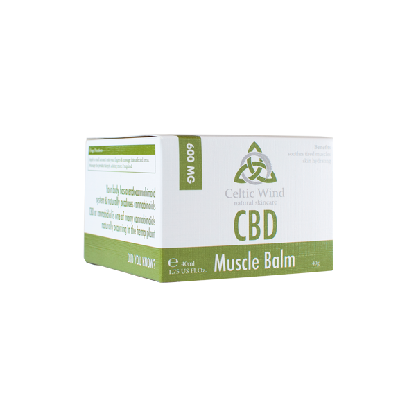 Celtic Wind Crops 600mg CBD Muscle Balm - 40ml (BUY 1 GET 1 FREE) Default Title