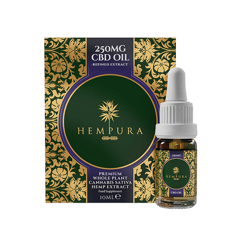 Hempura 250mg CBD Broad Spectrum Oil Refined with terpenes - 10ml Default Title