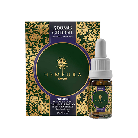 Hempura 500mg CBD Broad Spectrum Oil Refined with terpenes - 10ml Default Title