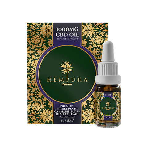 Hempura 1000mg CBD Broad Spectrum Oil Refined with terpenes - 10ml Default Title