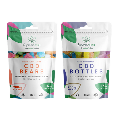 Supreme CBD 200mg CBD Gummies Grab Bag - 50g Peach Rings