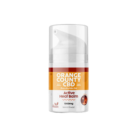 Orange County CBD 1000mg Active Heat Balm 50ml Default Title
