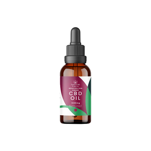 Supreme CBD 1000mg Broad Spectrum Cherry CBD Oil - 30ml Default Title