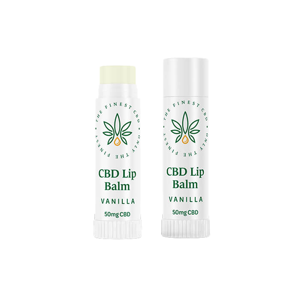 The Finest Balm 50mg CBD Vanilla Lip Balm Stick - 5ml Default Title