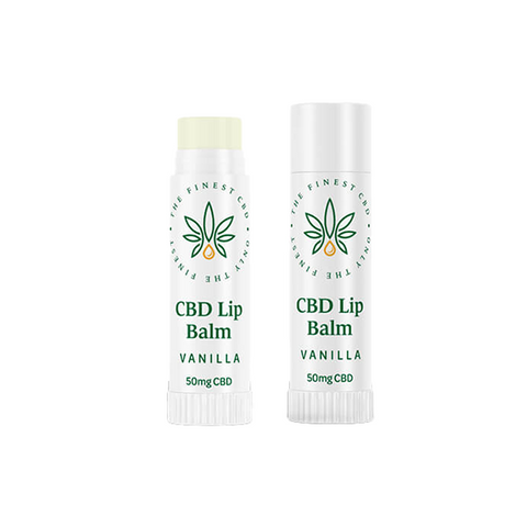 The Finest Balm 50mg CBD Vanilla Lip Balm Stick - 5ml Default Title