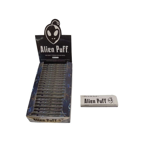 Alien Puff 1.25 Size Luminous Glow in The Dark Rolling Papers 24 Booklets (HP2110) Default Title