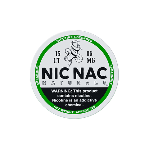 6mg Nic Nac Naturals Nicotine - 15 Lozenge Tablets Wintergreen