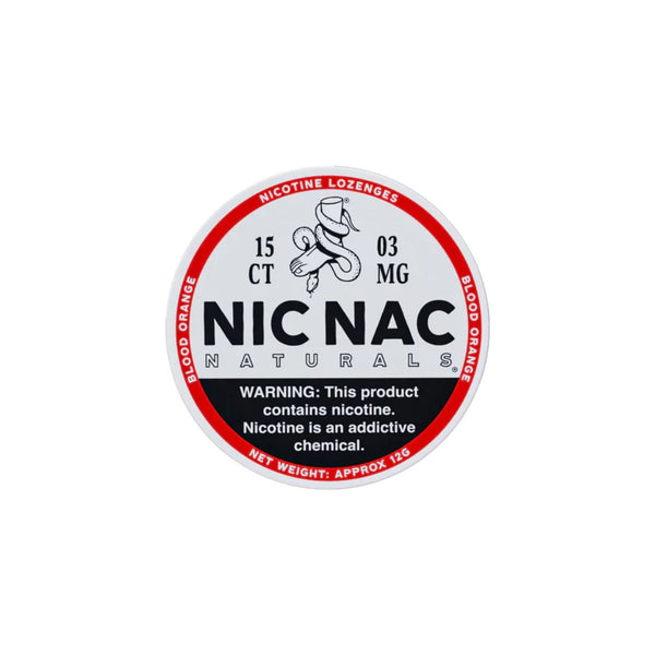 3mg Nic Nac Naturals Nicotine - 15 Lozenge Tablets Wintergreen