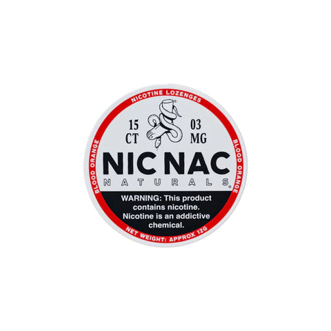 3mg Nic Nac Naturals Nicotine - 15 Lozenge Tablets Wintergreen