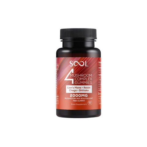 SOOL 2000mg 4 Mushroom Complex Gummies - 60 Pieces Default Title