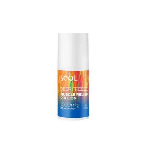 SOOL 1000mg Deep Freeze Muscle Relief CBD Roll On - 50ml Default Title