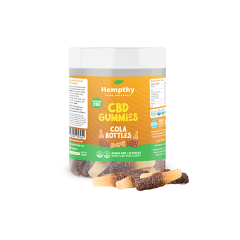 Hempthy 900mg CBD Cola Bottles - 30 pieces Default Title