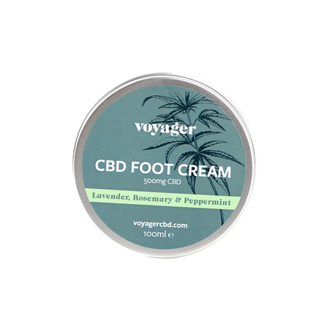 Voyager 500mg CBD Foot Cream - 100ml Default Title