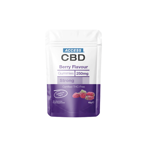 Access CBD 250mg CBD Berry Gummies (45g) Default Title