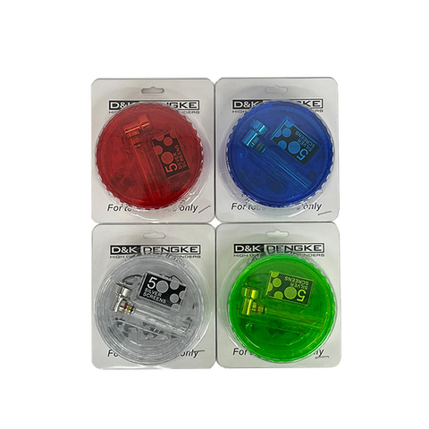 D&K 3 Parts 2 In 1 Plastic Grinder Glass Pipe Included (Various Colours) - DK4036AD-3 Default Title