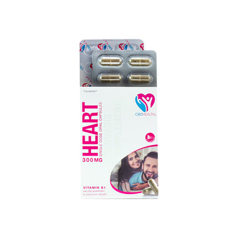 CBD by British Cannabis 300mg CBD Oral Capsules 30 Caps - Heart Default Title