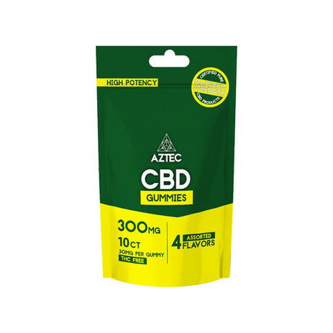 Aztec CBD Broad Spectrum 300mg CBD Gummies - 10 Pieces Default Title