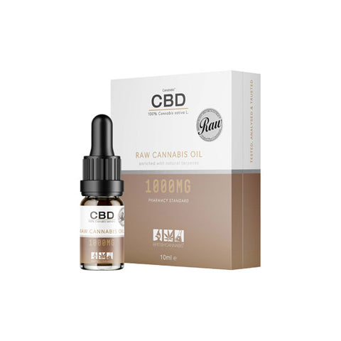 CBD by British Cannabis 1000mg CBD Raw Cannabis Oil Drops 10ml Default Title