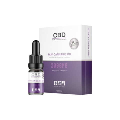 CBD by British Cannabis 2000mg CBD Raw Cannabis Oil - 10ml Default Title
