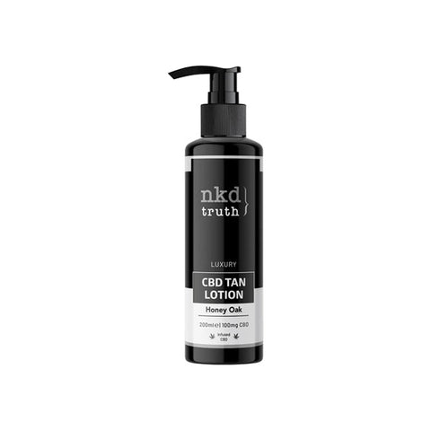 NKD Truth 100mg CBD Honey Oak Tan Lotion - 200ml Default Title